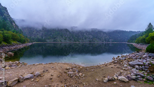 Obraz na płótnie The Lac Blanc in Alsace w salonie