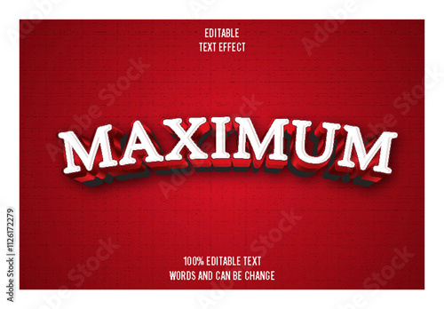 editable text effect 3d emboss_modern styl