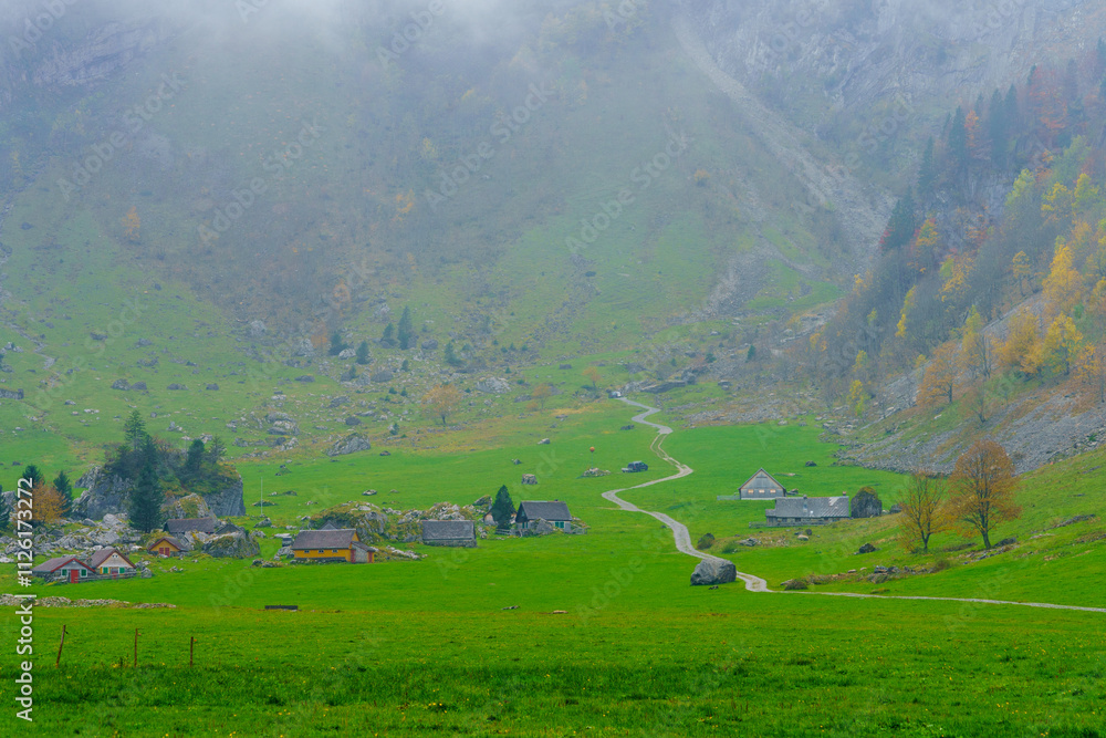 Countryside in the Alpstein range, Appenzell