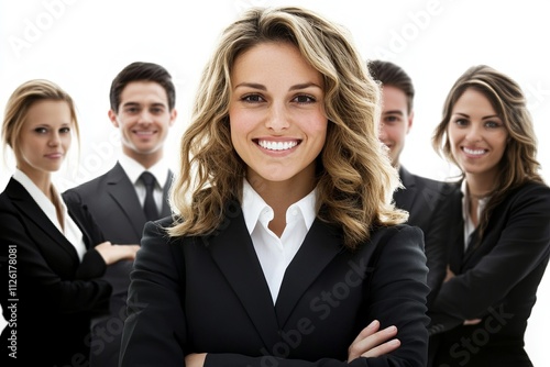 A group of people in business attire