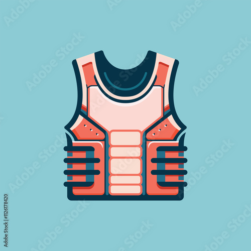 Colorful Training Vests Vector Art & Illustrator Desing