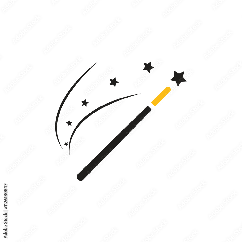 Wand Magic stick icon vector template symbol Wand Magic stick icon vector template symbol