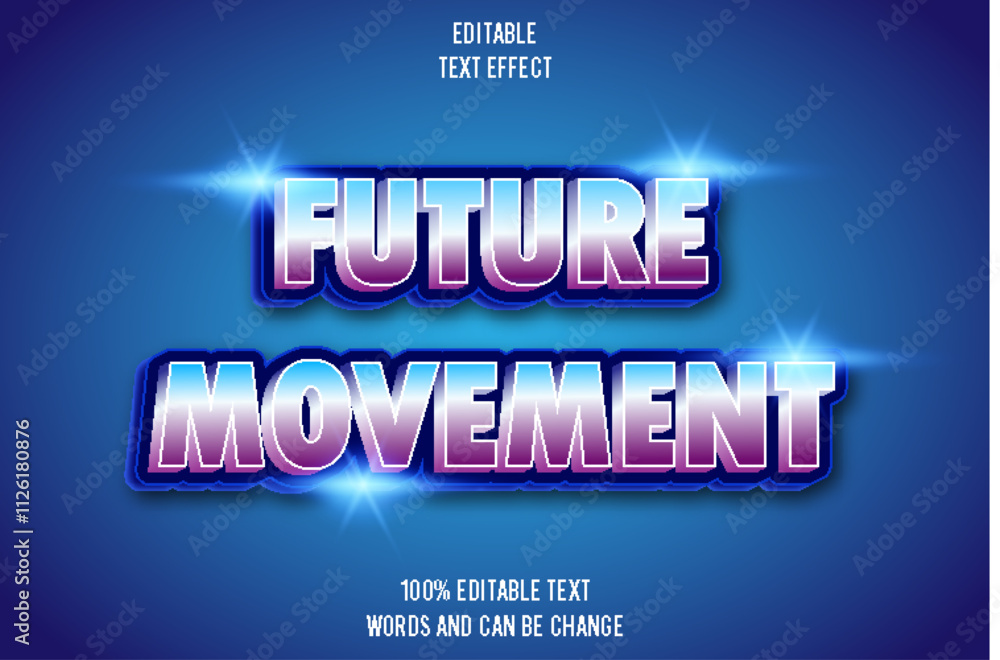 Obraz premium editable text effect 3d emboss modern style