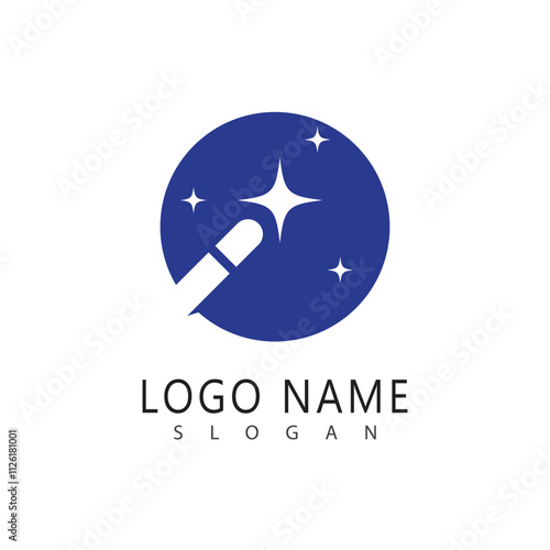 Wand Magic stick icon vector template symbol