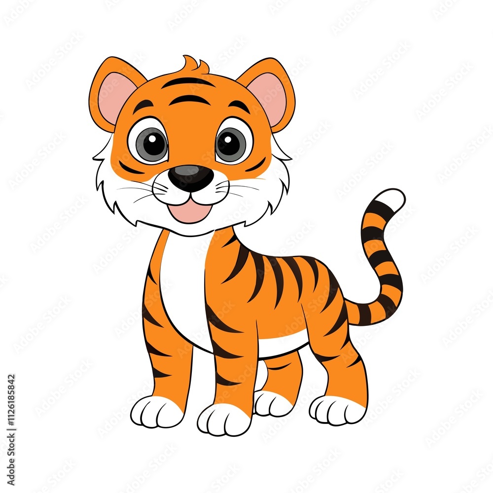Clouded Leopard (Cub) vector illustration Clouded Leopard (Cub) vector illustration