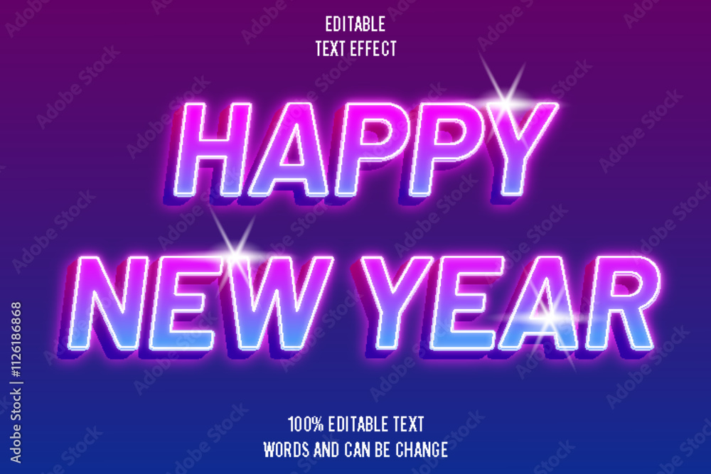 Obraz premium editable text effect 3d emboss_modern style