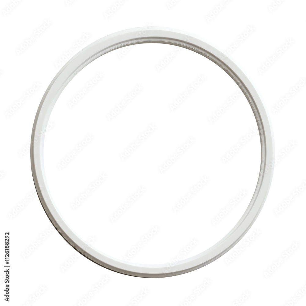A simple and elegant white circular frame, suitable for contemporary designs and minimalist aesthetics. A simple and elegant white circular frame, suitable for contemporary designs and minimalist aesthetics.