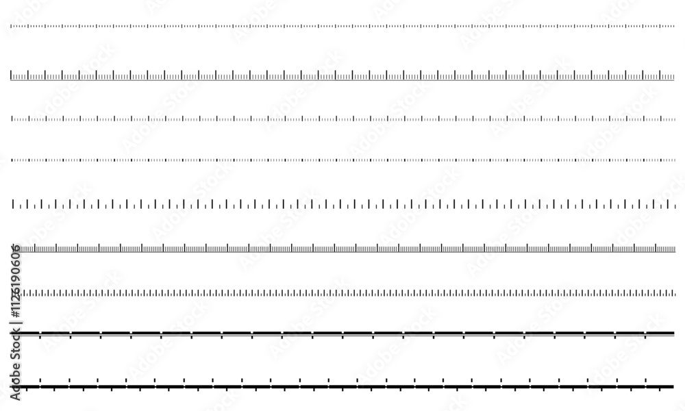 HUD set rulers measure black on white cyber technology futuristic geometric vector HUD set rulers measure black on white cyber technology futuristic geometric vector