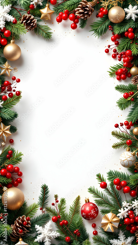 Christmas border frame copy space area Christmas border frame copy space area