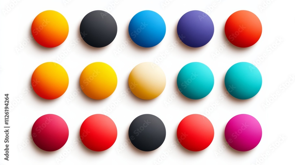 Row of colorful balls are arranged in a line. The balls are of different colors and sizes, creating a visually appealing and vibrant display. The arrangement of the balls suggests a sense of order Row of colorful balls are arranged in a line. The balls are of different colors and sizes, creating a visually appealing and vibrant display. The arrangement of the balls suggests a sense of order