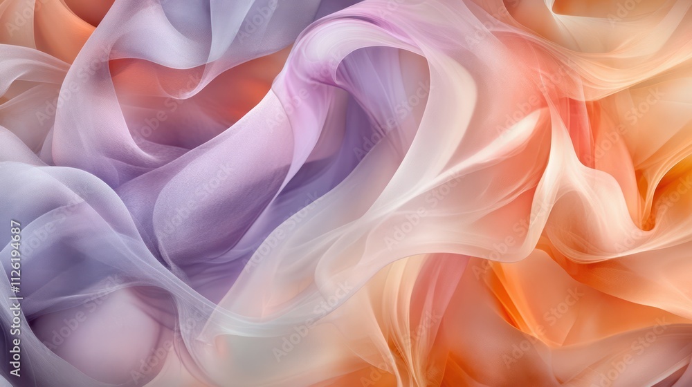 Abstract flowing fabric in soft pastel colors Abstract flowing fabric in soft pastel colors
