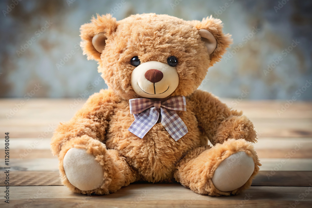 Fototapeta premium Teddy Day Background - Cute and Romantic Teddy Bear Design