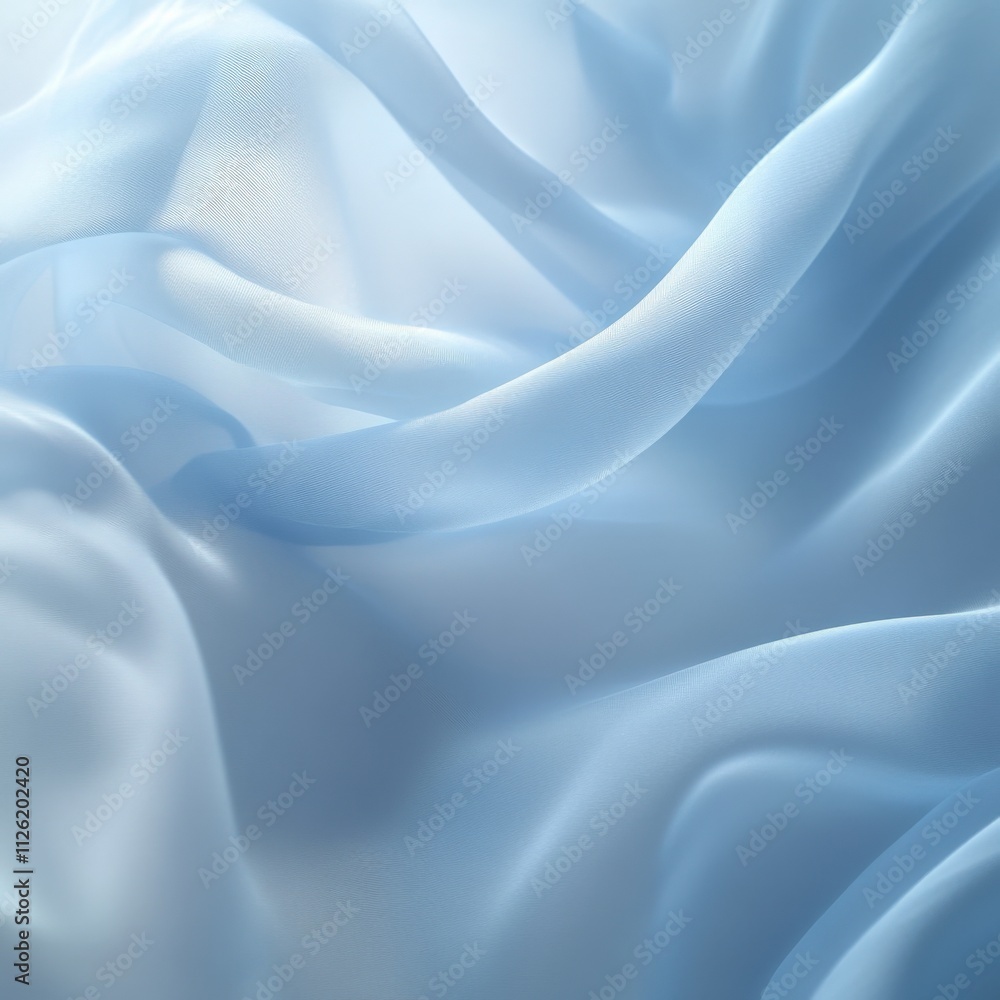 Obraz premium soft blue silk fabric texture for backgrounds and design