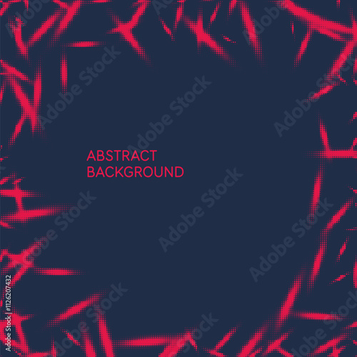 abstract background with lines and dots in red color