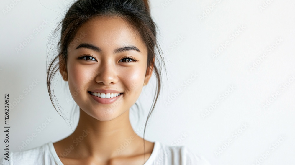 Young Asian Woman Smiling Happy Expression Portrait Young Asian Woman Smiling Happy Expression Portrait