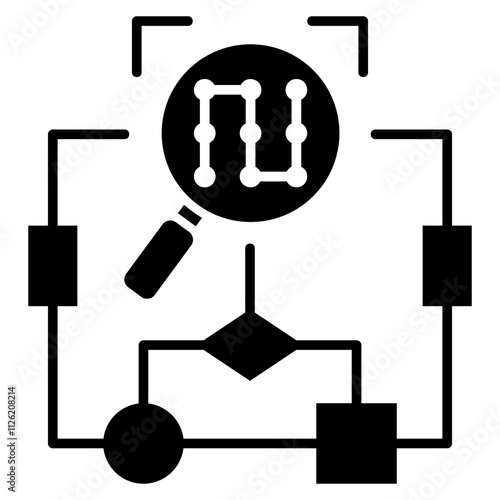 recognition algorithm icon