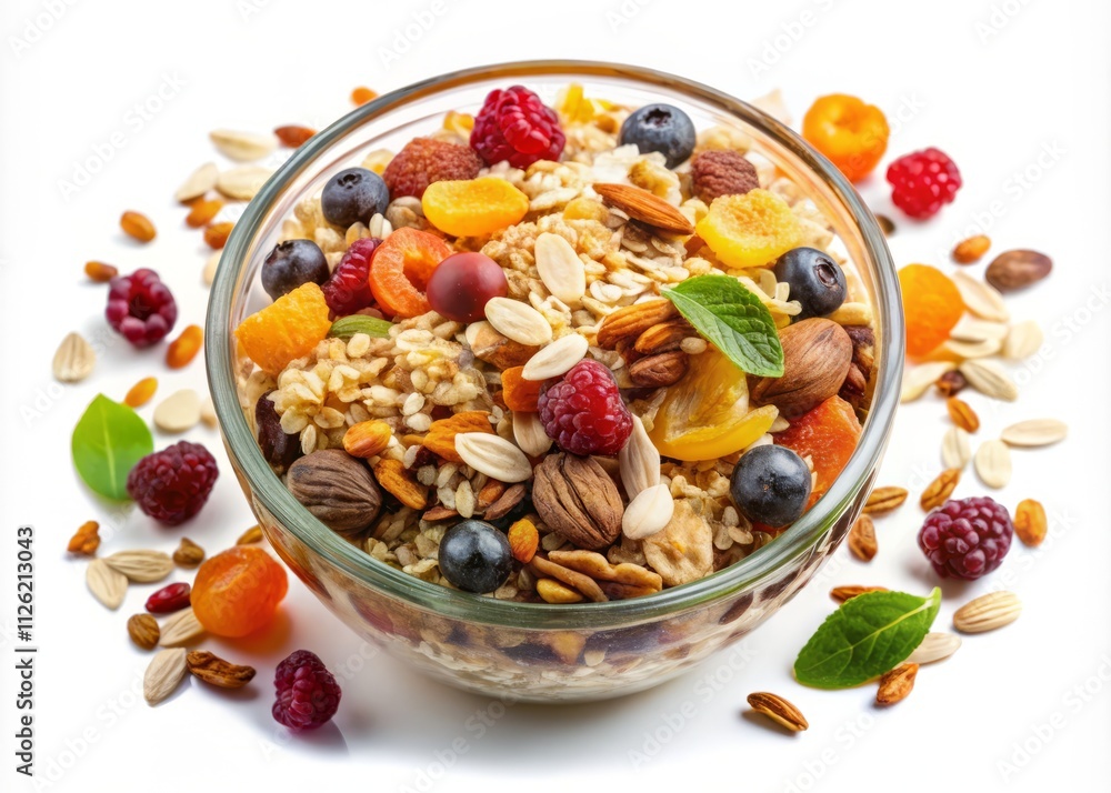 Delicious Muesli Bowl Photography: Healthy Breakfast Cereal Images Delicious Muesli Bowl Photography: Healthy Breakfast Cereal Images