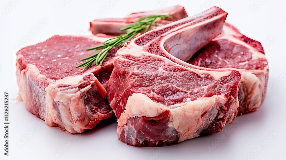 Variety of raw beef meat Prime steaks for grilling with seasoning Variety of raw beef meat Prime steaks for grilling with seasoning