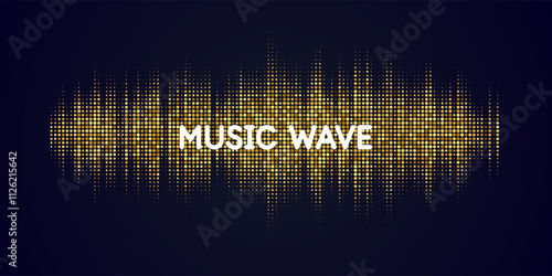 An abstract graphic element for design. The illustration consists of round particles.