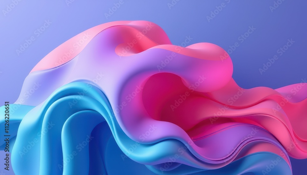 Abstract Pink Blue Purple Fluid Wave Design Abstract Pink Blue Purple Fluid Wave Design