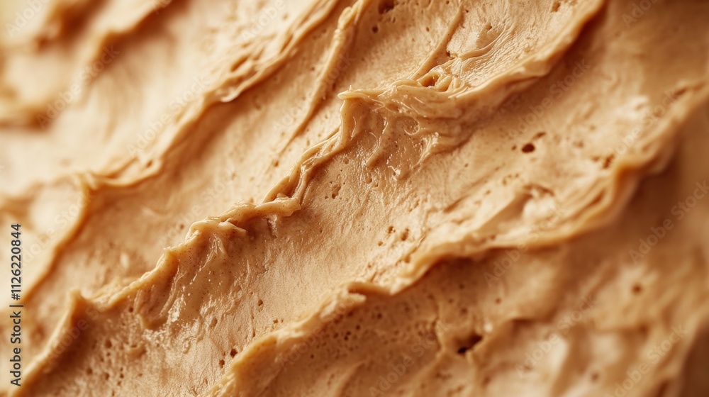 close-up of creamy textured dessert spread close-up of creamy textured dessert spread