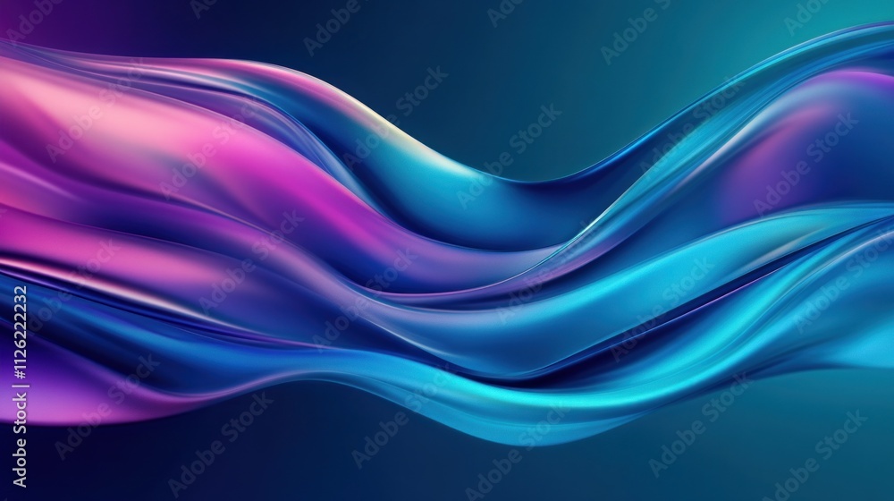 Abstract Blue and Purple Fluid Wave Design Abstract Blue and Purple Fluid Wave Design