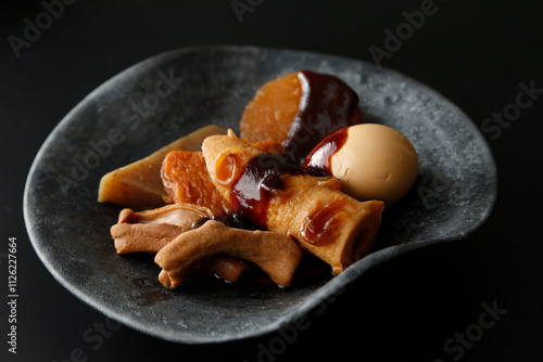 Oden with miso sauce photo