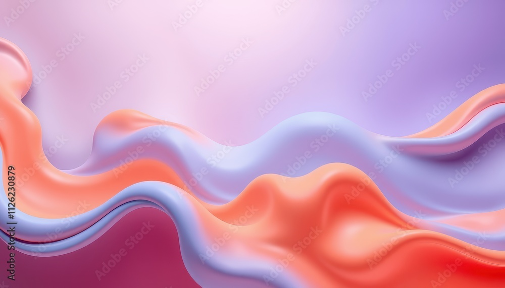 Abstract Pastel Waves Fluid Design Art Abstract Pastel Waves Fluid Design Art