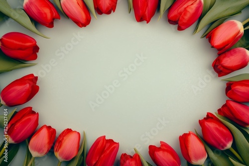 A red flower arrangement with a white background