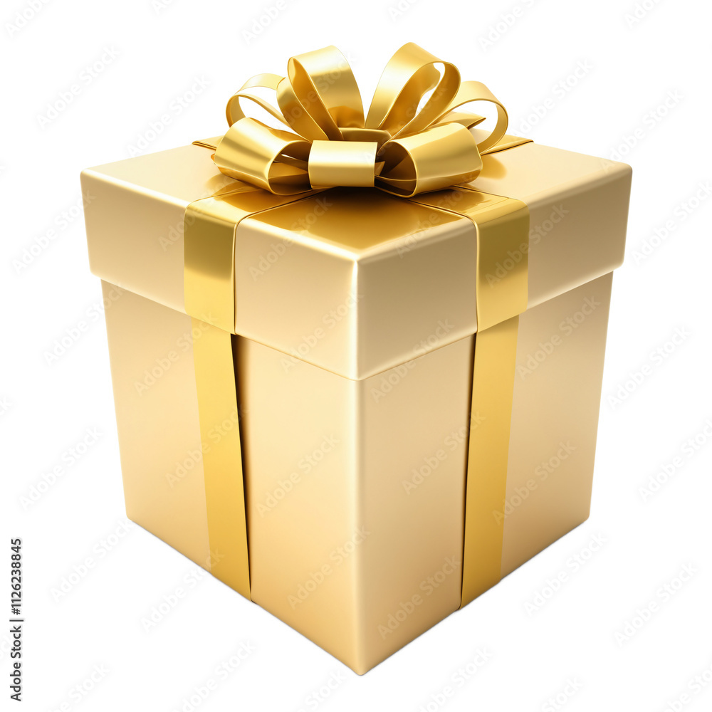golden gift box present golden gift box present
