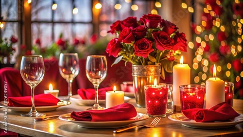 Romantic Dinner - Table Setting For Valentine’s Day 