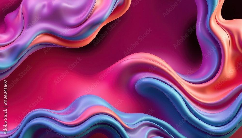 Abstract Colorful Swirling Fluid Design Background Abstract Colorful Swirling Fluid Design Background