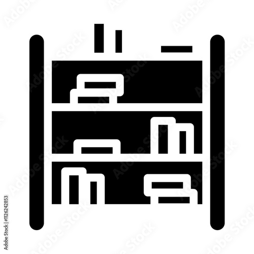 Bookshelf Solid Icon
