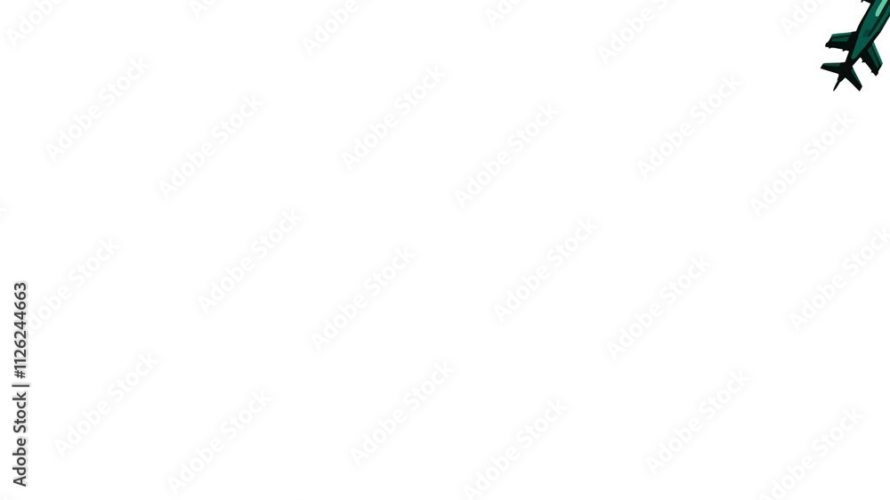 Simple plane icon animation, flat design plane icon white background. Simple plane icon animation, flat design plane icon white background.