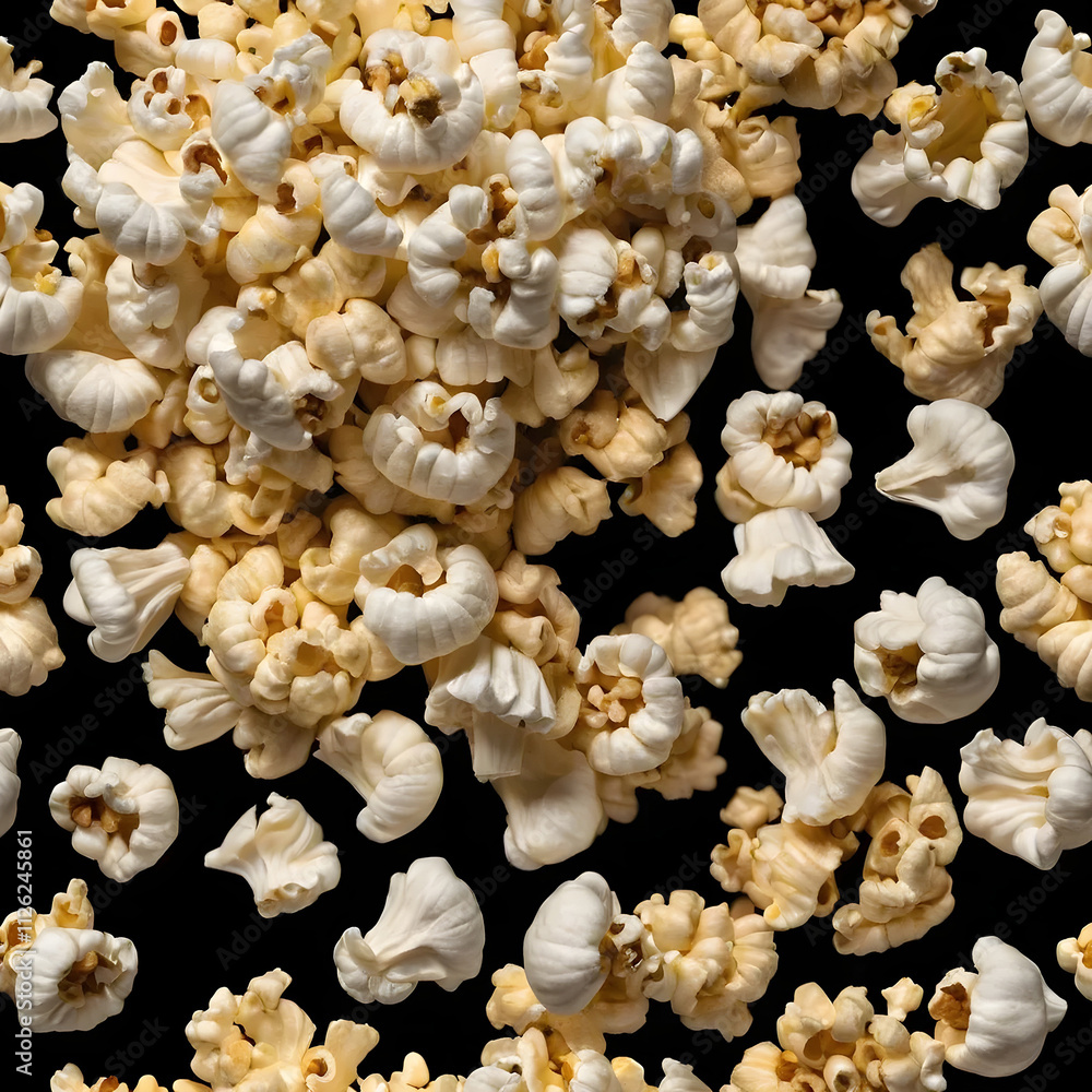 flaying heap popcorn isolated food flaying heap popcorn isolated food
