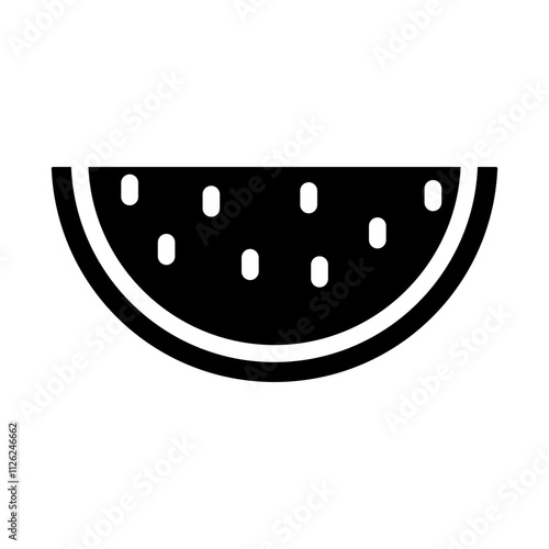 Half Watermelon Solid icon