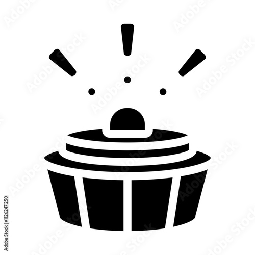 Landmine alert Solid icon