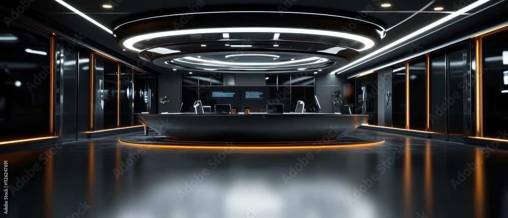 Sleek and Modern Spacious Interior Design of Futuristic Office Space Sleek and Modern Spacious Interior Design of Futuristic Office Space