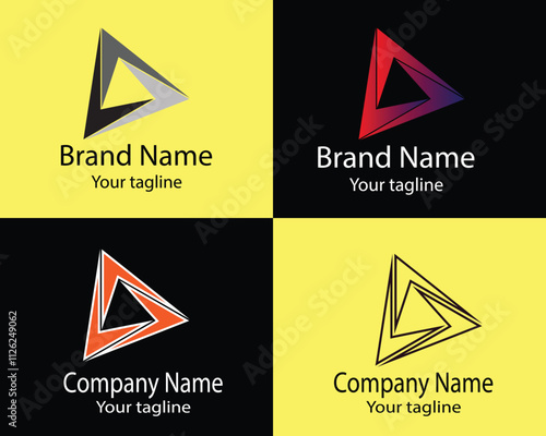 A Excellent latest unique logo design in four different styles for business companies, stores, shops, organizations, associations etc.