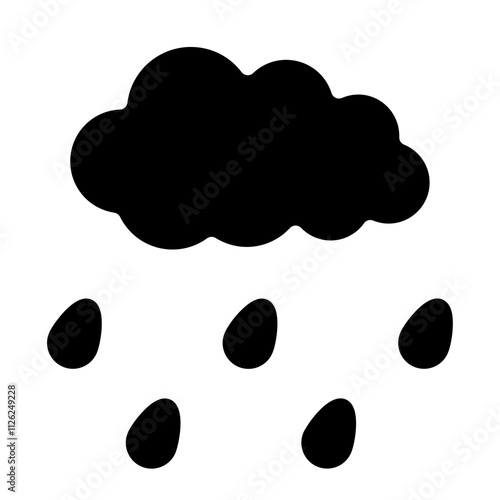 Rain Solid Icon