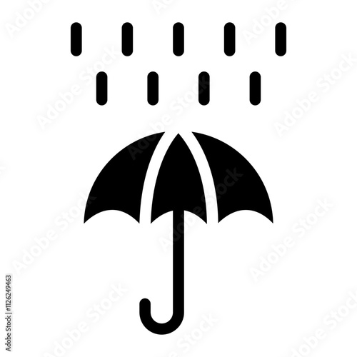 Rain Solid Icon