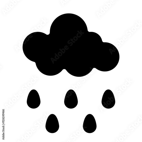 Rain Solid Icon