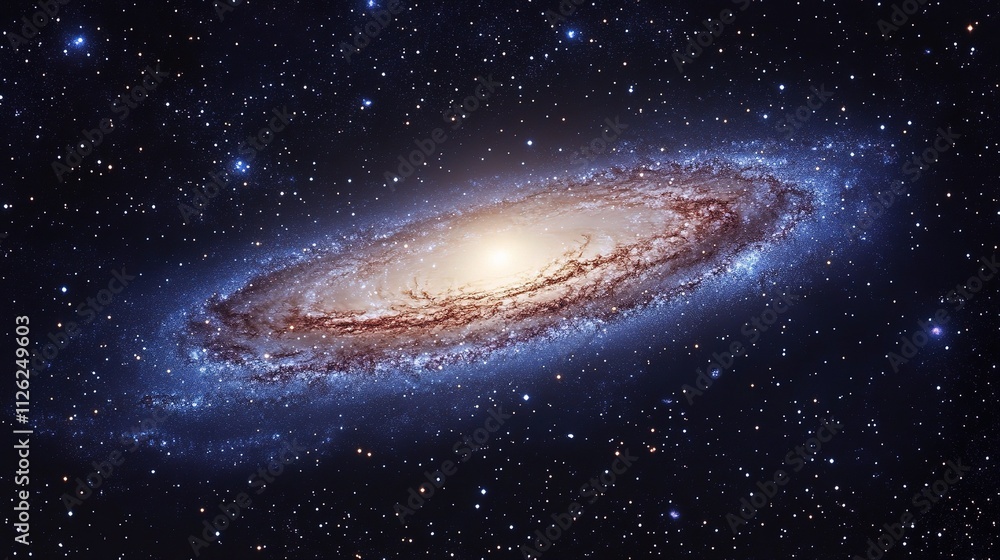 Fototapeta premium Stunning Milky Way Galaxy Background for Cosmic Themes