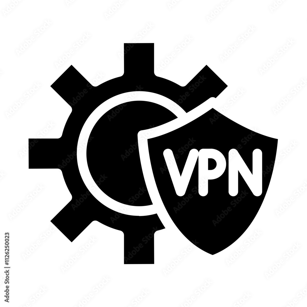 Obraz premium Setting Solid Icon