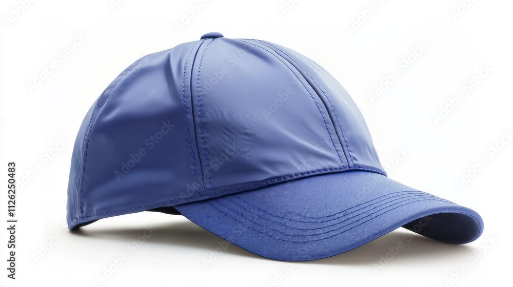 A polished mockup of a blue cap, with a straight-on view of the front and a detailed look at the back strap, styled on white A polished mockup of a blue cap, with a straight-on view of the front and a detailed look at the back strap, styled on white