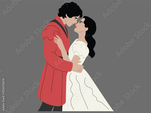 Romeo and Juliet Vector Couple Art