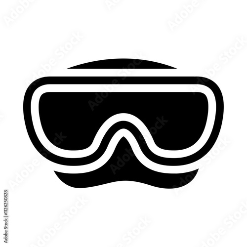 Swimming Goggle Solid icon