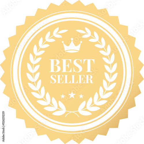 Best Seller Badge Vector Illustration.
