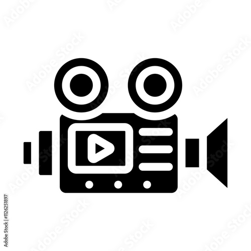 Video Recorder Solid Icon