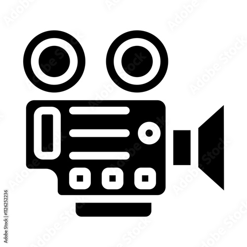 Video Recorder Solid Icon